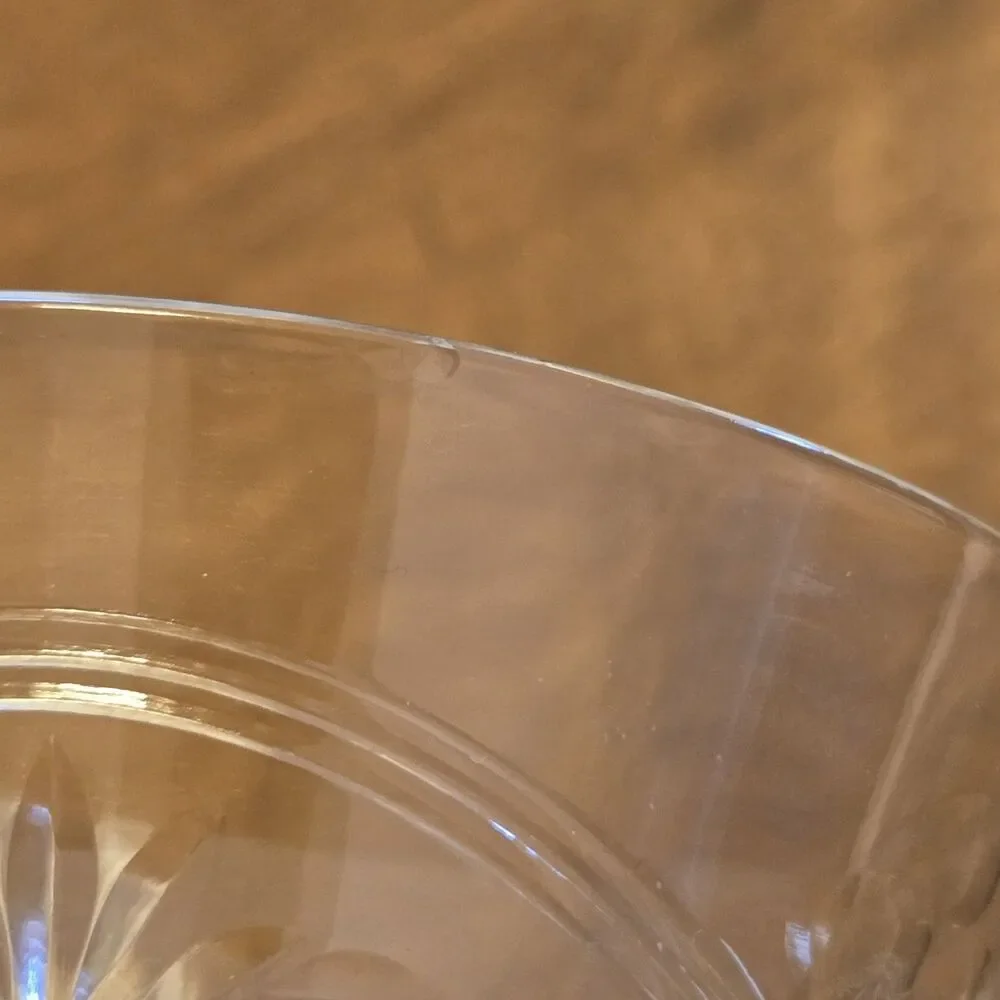 Set of 4 Vintage Etched Floral Thumbprint Wine Glasses with Flower On Stem